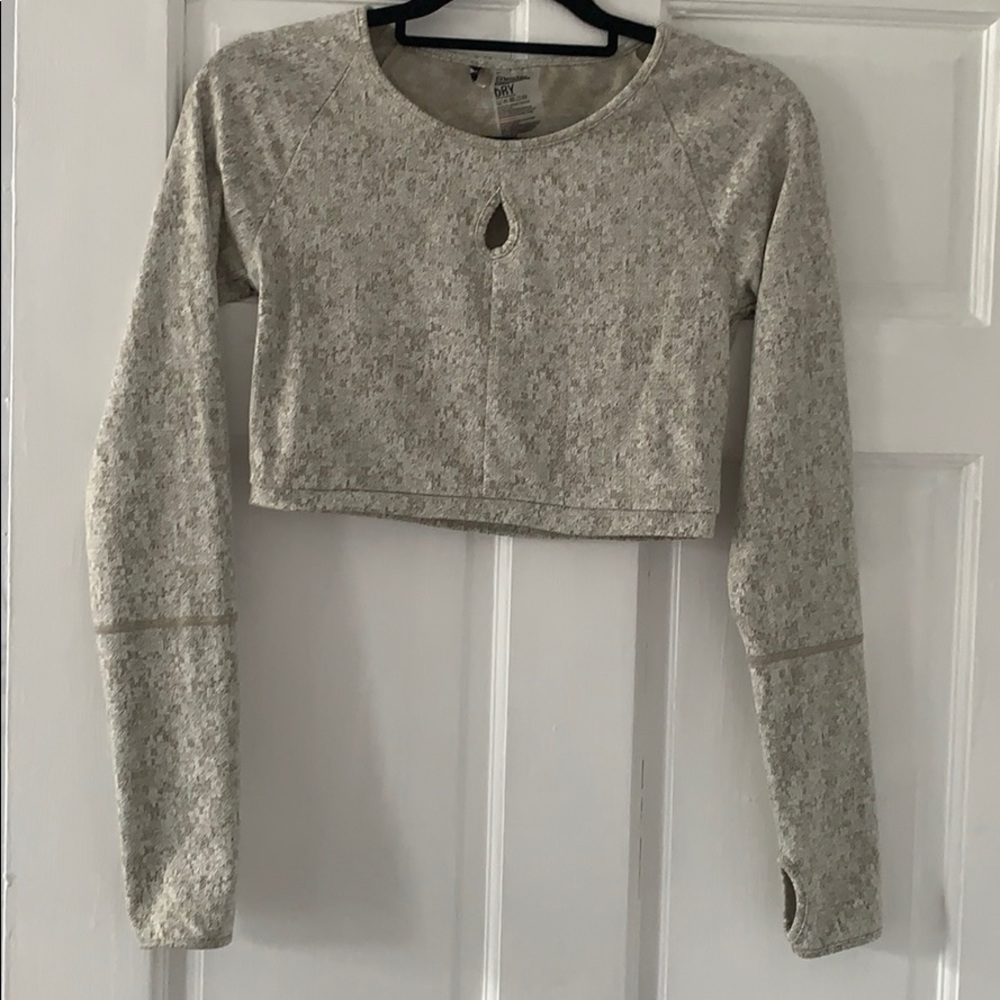 Gymshark cropped long sleeve crop top